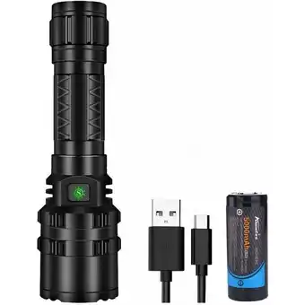 ManoMano G200 Ultra leistungsstarke taktische LED-Taschenlampe 4000 Lumen XHP50.2 USB wiederaufladbar 5 Modi für Camping Jagd Sicherhe Angebot