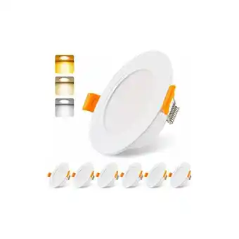 ManoMano 230V 5W Extra Flacher LED Einbaustrahler 6er Set Deckeneinbauleuchte Lampe 3000/4000/6000K LED Strahler IP54 Deckenstrahler f Angebot