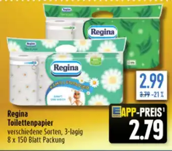 diska Regina Toilettenpapier 8 x 150 Blatt Packung Angebot