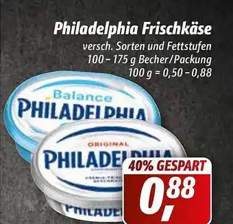 Simmel Philadelphia Frischkäse Angebot