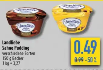 diska Landliebe Sahne Pudding verschiedene Sorten 150 g Becher Angebot