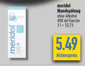 diska meridol Mundspülung ohne Alkohol 400 ml Angebot