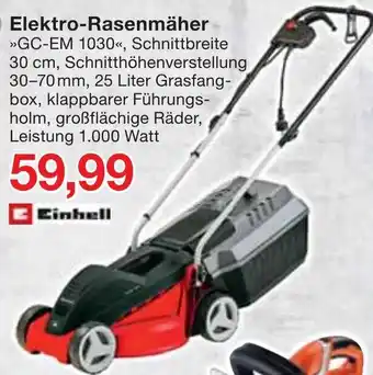 Jawoll Einhell Elektro Rasenmäher GC-EM1030 Angebot