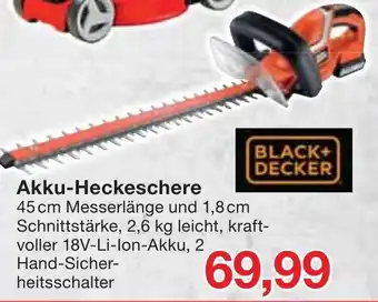 Jawoll Black + Decker Akku Heckeschere Angebot