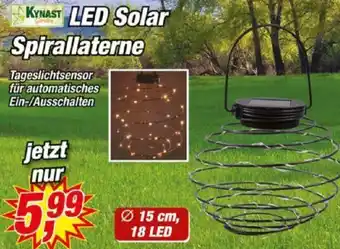 Posten Börse KYNAST LED Solar Spirallaterne Angebot