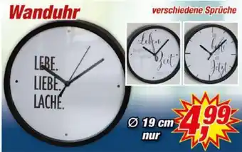 Posten Börse Wanduhr Angebot