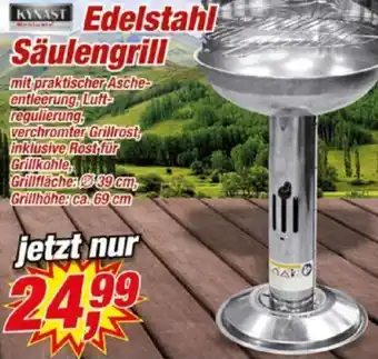 Posten Börse KYNAST Edelstahl Säulengrill Angebot