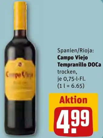 REWE Campo Viejo Tempranillo DOCa 0,75 L-Fl. Angebot