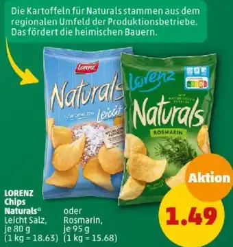 PENNY LORENZ Chips Naturals 80/95 g Angebot