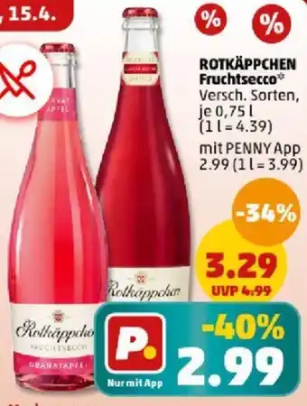 PENNY ROTKÄPPCHEN Fruchtsecco 0,75 L Angebot