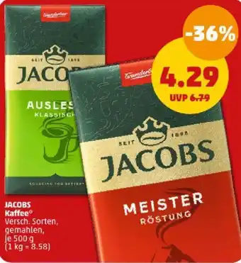 PENNY JACOBS Kaffee 500 g Angebot