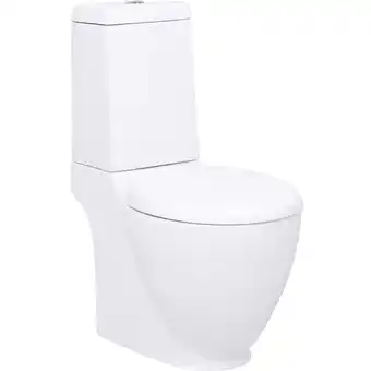 ManoMano Bonnevie - wc Keramik-Toilette Badezimmer Rund Senkrechter Abgang Weiß vidaXL223484 Angebot