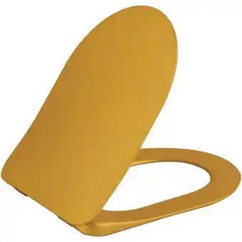 ManoMano Creavit Duroplast WC Sitz Toilettensitz Absenkautomatik Softclose Gold - Gold Angebot