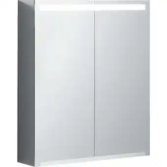 ManoMano Geberit Option Spiegelschrank mit Beleuchtung, zwei Türen, Breite 60 cm, 500582001 - 500.582.00.1 Angebot