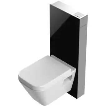 ManoMano Sanitärmodul für Wand-WC Alurahmen Glasverkleidung schwarz - Schwarz Angebot