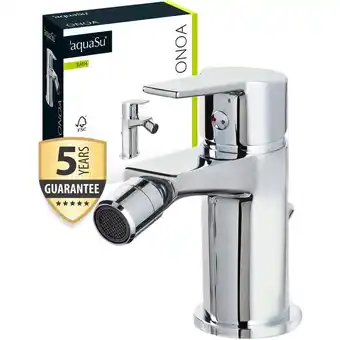 ManoMano Aquasu Bidet-Armatur Onoa, mit Excentergarnitur, Wasserhahn Bidet, leichtgängige Keramikkartusche, Standard-Montage, Messingk Angebot