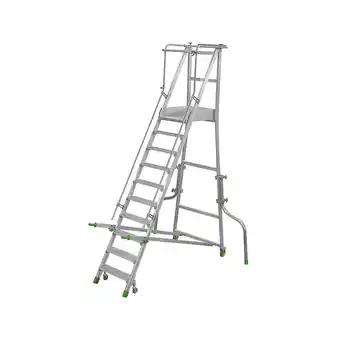 ManoMano Mobile Stehleiter 4 stufen - Max. Arbeitshöhe 2.87m - CA0/75 Angebot