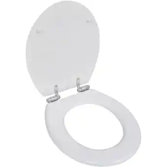 ManoMano WC-Sitz Toilettensitz,Klobrille mdf Deckel mit Absenkautomatik Design Weiß FSW18898 Angebot