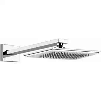 ManoMano Eleganza, Kopfbrause 1/2-Wand-Anschluss mit Kugelgelenk, Wandarm 330 mm, 46148, Farbe: Chrom - 46148031 - Gessi Angebot