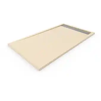 ManoMano Duschtasse aus Harz mit Rahmen quarz premium - Ventil und Geschenkgitter - Beige Ral. 1015 80X110CM Angebot