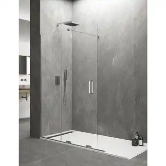 ManoMano Keres 1+1 Walk-in duschwand ohne Unter- und Oberprofil Glas 8 mm 150 cm - Allstone Angebot