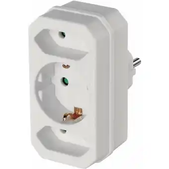 ManoMano EMOS 3-fach Steckdosenadapter: 2x Euro + 1x Schuko Steckdose, Mehrfachsteckdose 3x mit erhöhtem Berührungsschutz, Weiß, 250V, Angebot