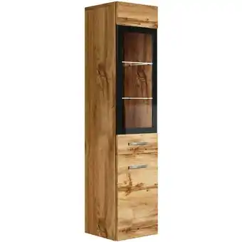 ManoMano Badezimmer Schrank Rio 131 cm Eiche – Regal Schrank Hochschrank Schrank Möbel Badschrank - Eiche Angebot