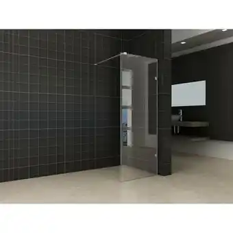 ManoMano Clear Duschwand rahmenlos 60x200 cm - Walk in Dusche mit Stabilisator - nano Glas Duschtrennwand Badewanne Duschwand Nanoglas Angebot