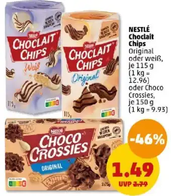 PENNY NESTLÉ Choclait Chips 115/150 g Angebot