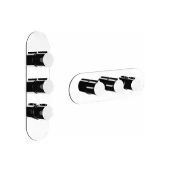 ManoMano Tondo, Fertigmontageset mit 2 separaten Wegen, 43064, Farbe: Weiß cn - 43064279 - Gessi Angebot