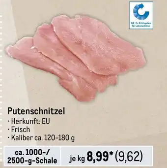 METRO Putenschnitzel je kg Angebot