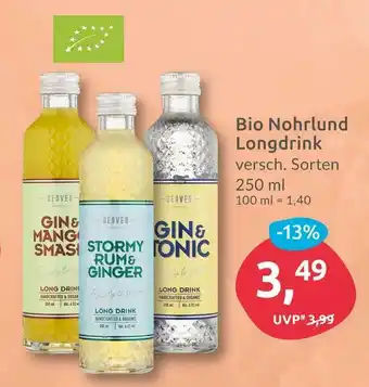 Budni Bio nohrlund longdrink Angebot