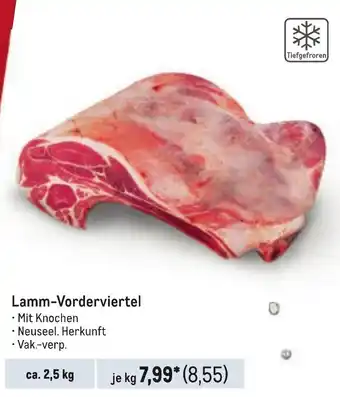 METRO Lamm-Vorderviertel je kg Angebot