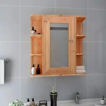 ManoMano Bad-Hängeschränke - Badezimmer Spiegelschrank Eichefarben 66x17x63 cm mdf -BNC46691 - Braun Angebot