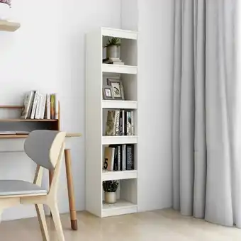 ManoMano Bücherregal, Paravent, Raumteiler, Stellwand Sichtschutz Weiß 40x30x167,5 cm Massivholz Kiefer NMKS26874 Maisonchic Angebot