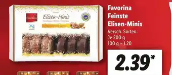 Lidl Favorina feinste elisen-minis Angebot