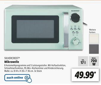Lidl Silvercrest mikrowelle Angebot