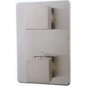 ManoMano Cubo Ausbau-Element 2-Wege-Duschthermostat Gebürsteter Stahl - Saqu Angebot