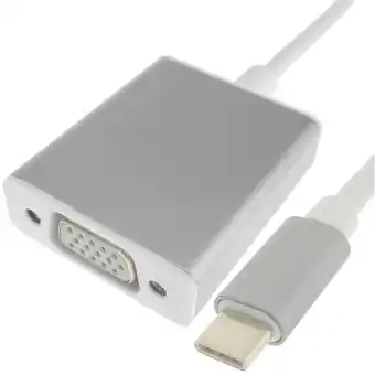 ManoMano Videokonverter usb c 3.1 Stecker auf vga HD15 Buchse mit 15 cm langem Kabel in silberner Farbe - Cablemarkt Angebot