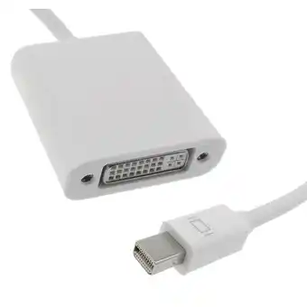 ManoMano Kompakter Adapter MiniDisplayPort-Stecker auf DVI-Buchse, weiße Farbe - Cablemarkt Angebot