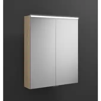 ManoMano Burgbad Eqio Spiegelschrank mit Horizontaler LED-Beleuchtung SPGS065, 650 x 800mm, Korpus: Eiche Dekor Cashmere - SPGS065F318 Angebot