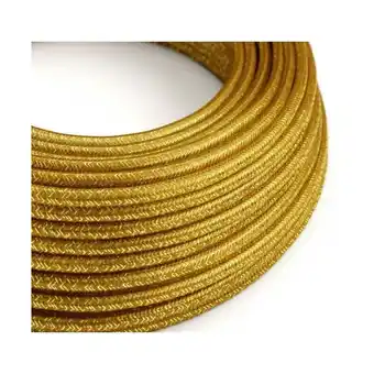 ManoMano Creative-cables italia rundes elektrokabel ummantelt mit seiden effekt stoff 3x0,75 gold glitter xz3rl05 Angebot