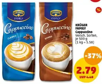 PENNY KRÜGER FAMILY Cappuccino 500 g Angebot