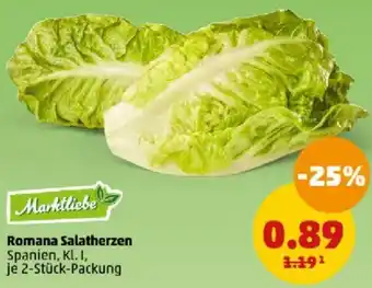 PENNY Romana Salatherzen 2 Stück Packung Angebot