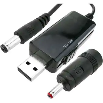 ManoMano CableMarkt - USB-zu-DC-Buchsen-Spannungswandler von 5 VDC auf 9 VDC oder 12 VDC mit 1-Meter-Kabel Angebot