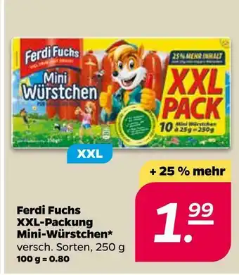 NETTO Ferdi fuchs xxl-packung mini-würstchen Angebot