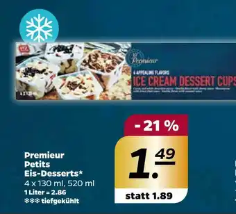 NETTO Premieur petits eis-desserts Angebot