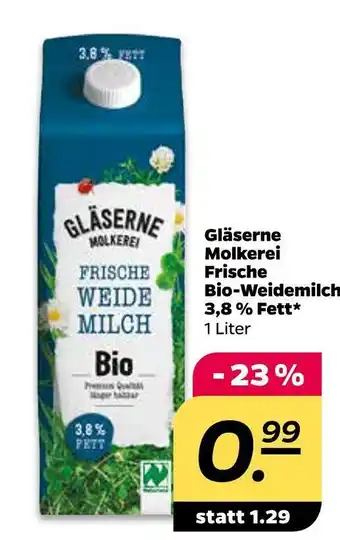 NETTO Gläserne molkerei frische bio-weidemilch Angebot