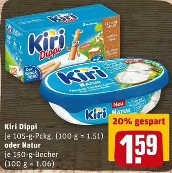 REWE Kiri dippi oder natur Angebot