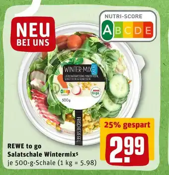 REWE Rewe to go salatschale wintermix Angebot